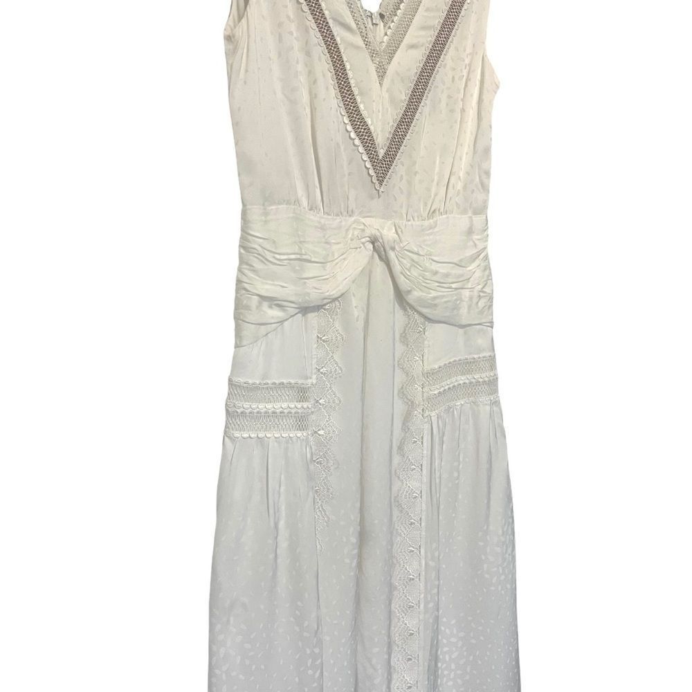 Self portrait white vintage look maxi dress - Picture 9 of 12
